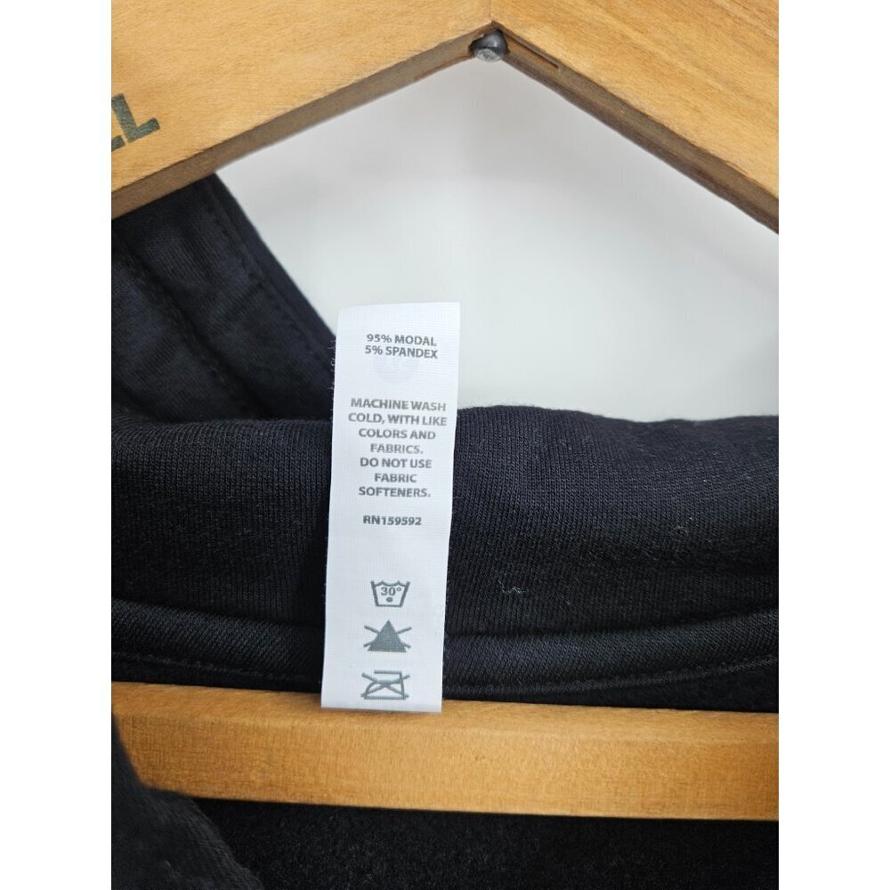 New Glyder Rockie Hoodie Sweatshirt Womens XS Crop Black Pullover Pocket - Picture 4 of 7